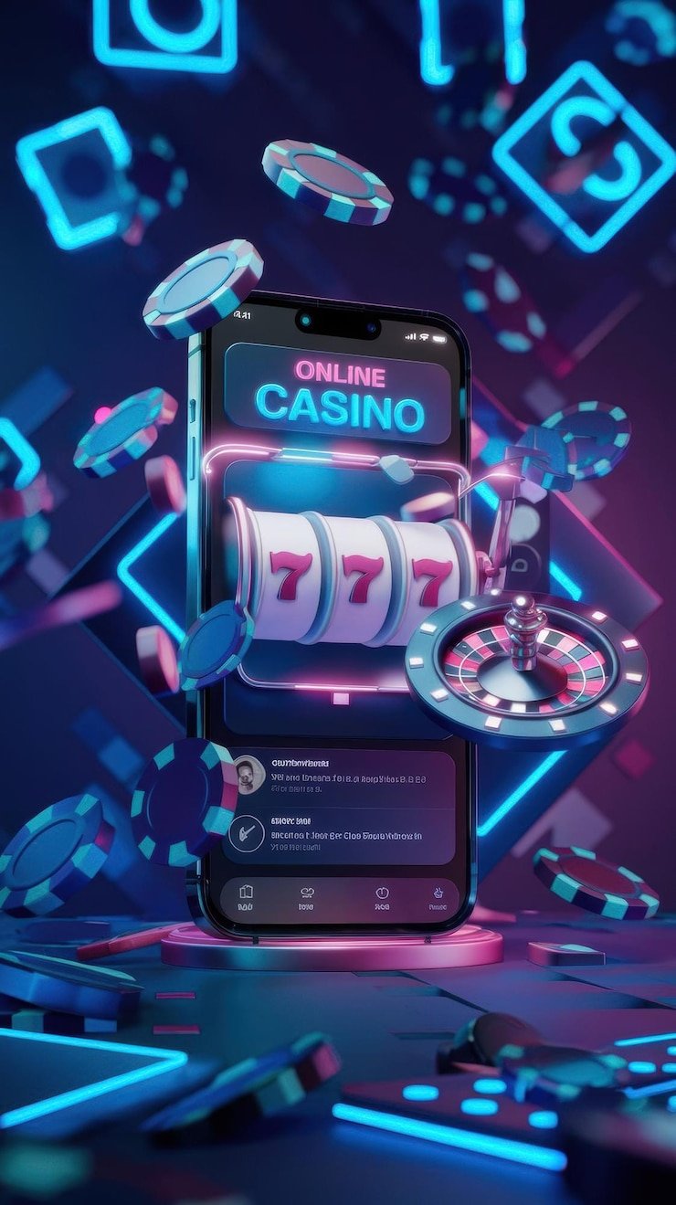 Live casino studio with multiple dealer stations
